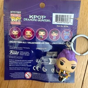 Funko K-Pop Demon Hunters Pocket Pop Keychain with Purple Hair